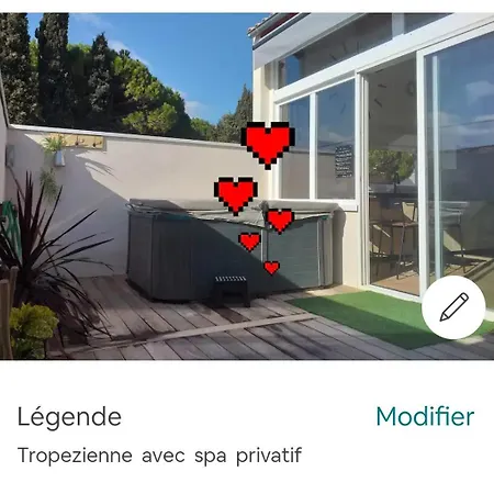 Tatil Evi O'sun Avec Jacuzzi Privatif Frontignan